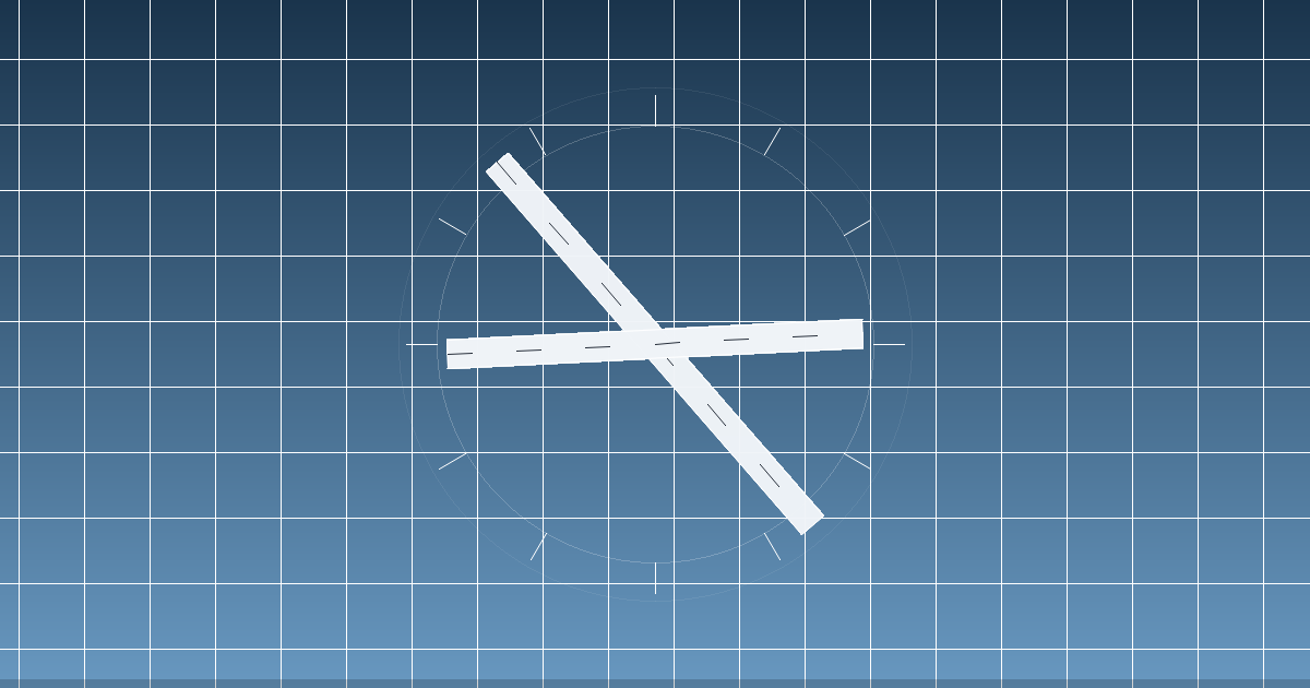 St. Mary's Airport（EGHE）の滑走路配置イメージ
