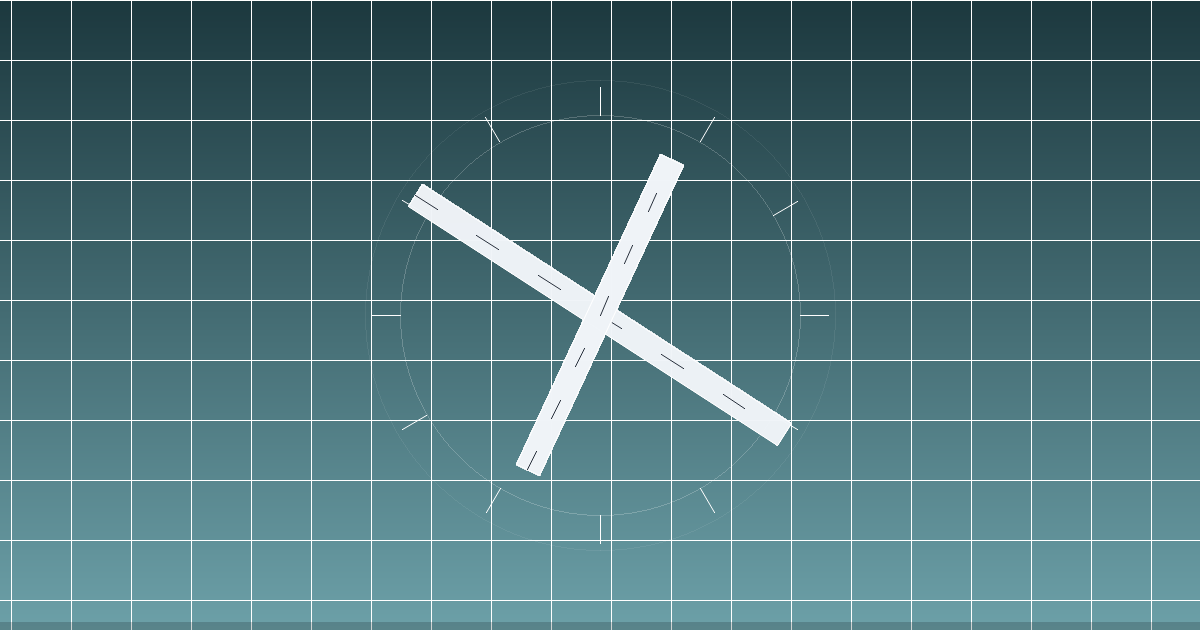 Mansfield Municipal Airport（K1B9）の滑走路配置イメージ
