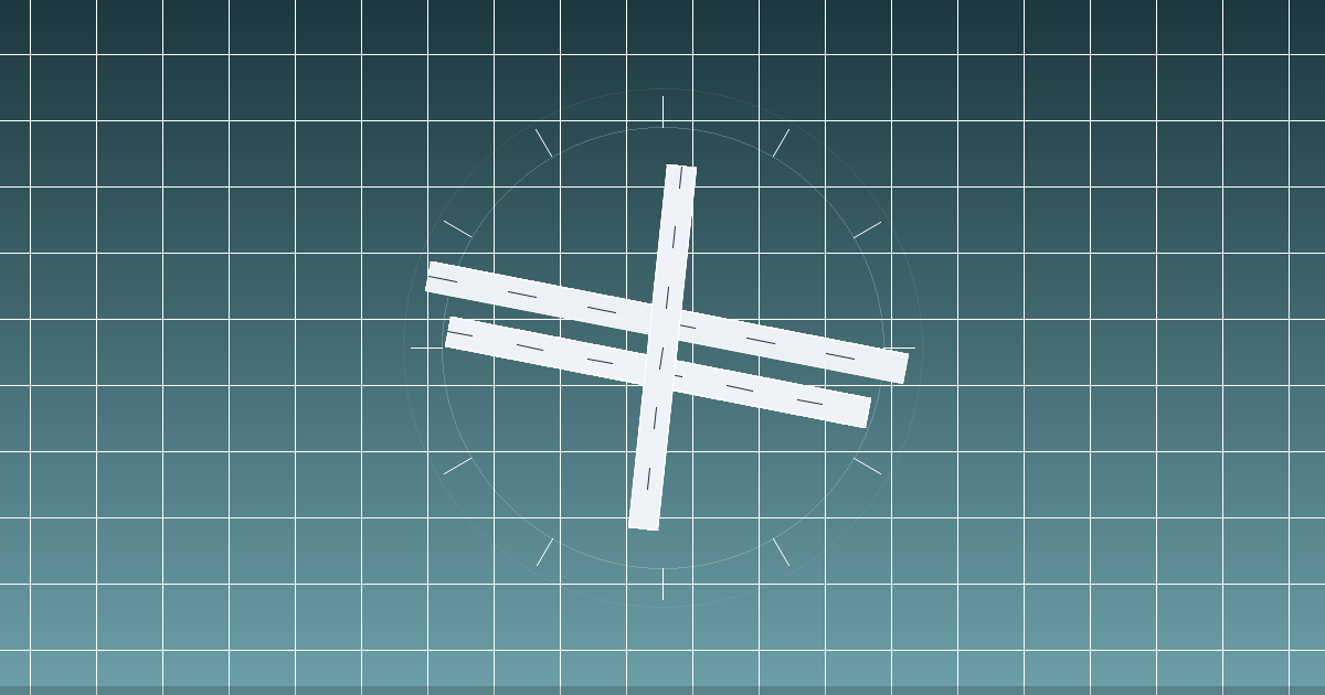 Flying Cloud Airport（KFCM）の滑走路配置イメージ