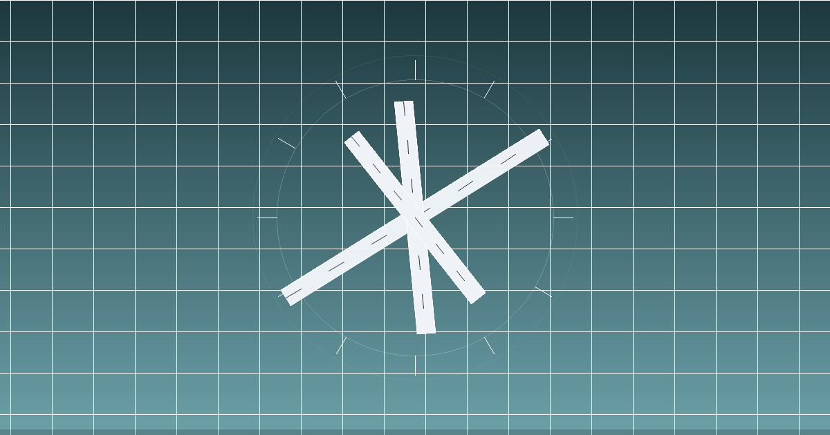 Red Oak Municipal Airport（KRDK）の滑走路配置イメージ