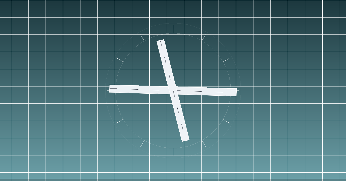 Robinson Municipal Airport（KRSV）の滑走路配置イメージ