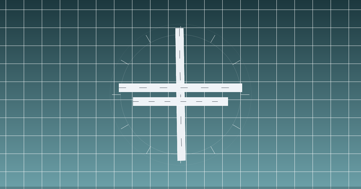 Taylorville Municipal Airport（KTAZ）の滑走路配置イメージ