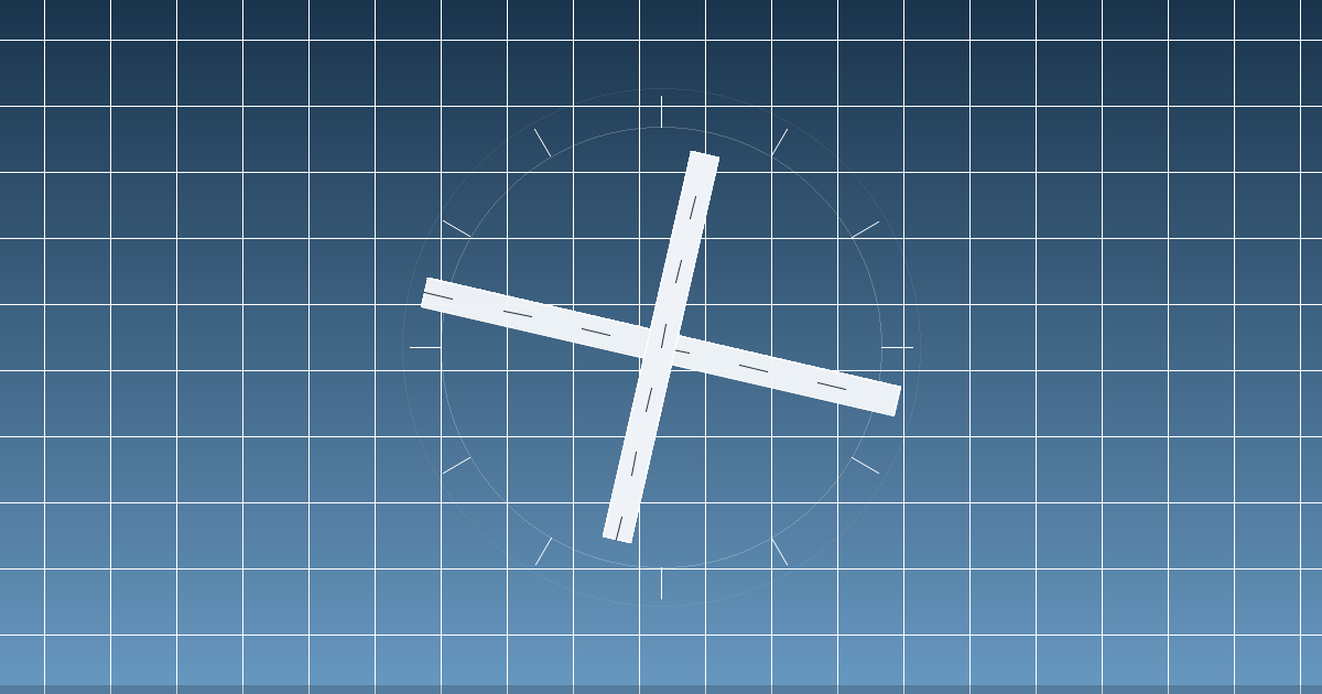 Melun-Villaroche Airfield（LFPM）の滑走路配置イメージ