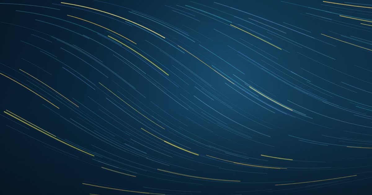 夜の海の上を吹き渡る風の流れをイメージしたイラスト