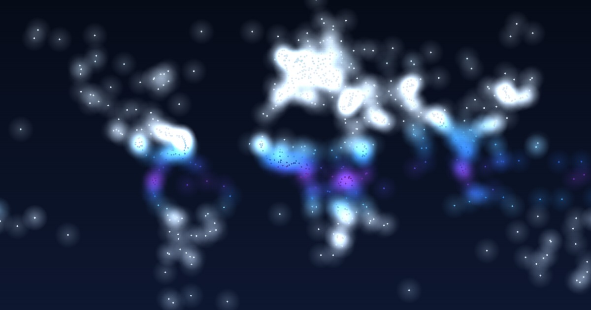 世界の降水量分布イメージ