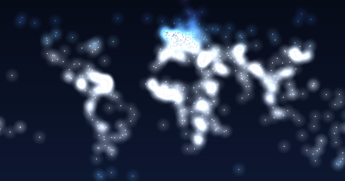 世界の積雪分布イメージ