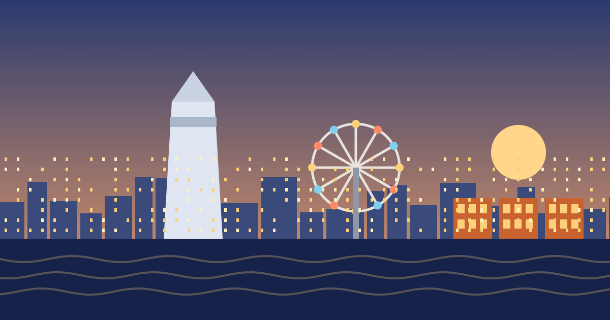 横浜の風景イラスト